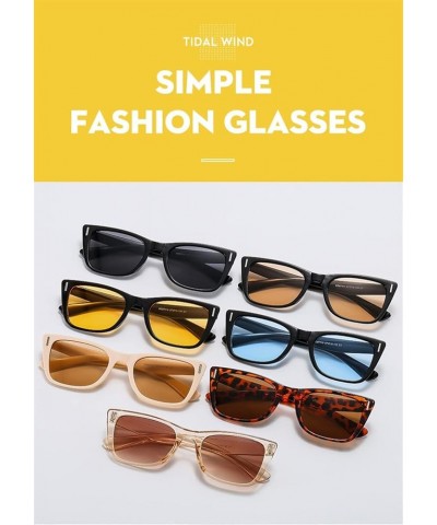 Square Street Shooting Men and Women Fashion Decorative Sunglasses (Color : F, Size : 1) 1 F $12.03 Designer