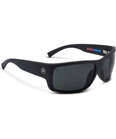 Fish Whistle - Polarized Mineral Glass Fishing Sunglasses Black - Grey $86.58 Shield