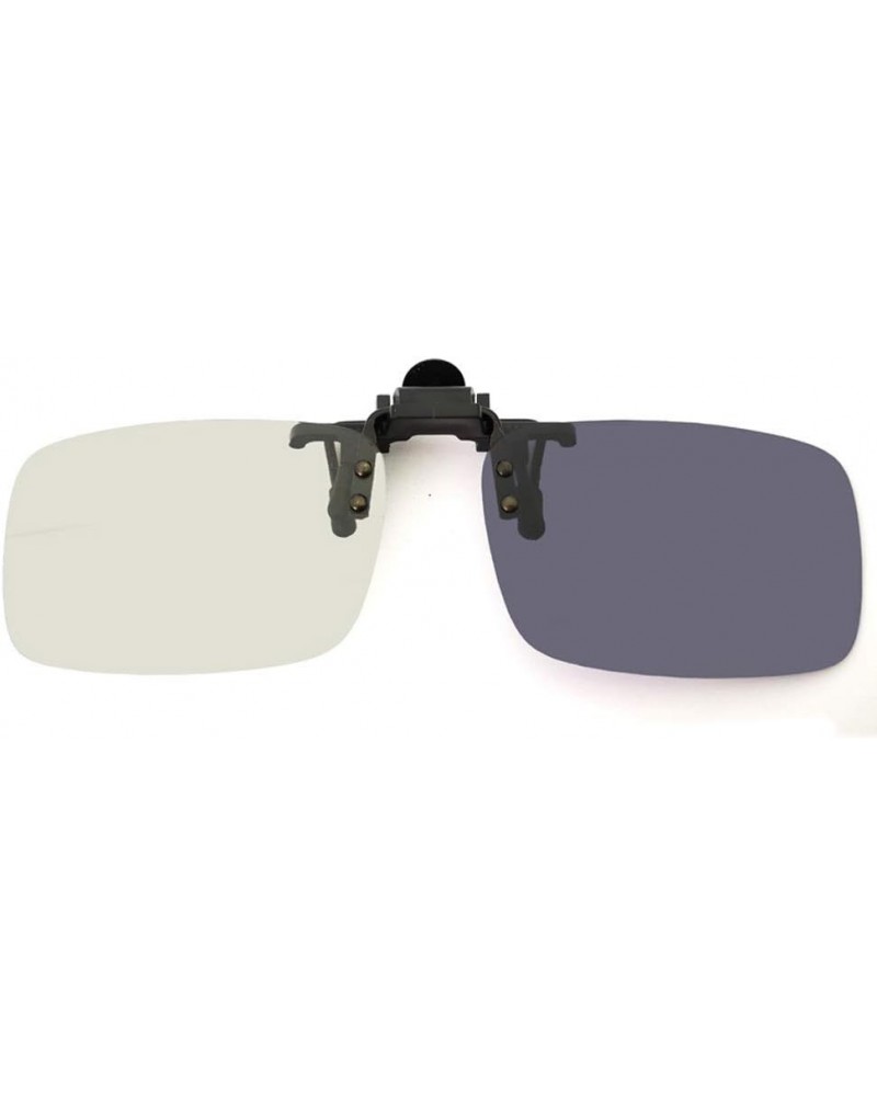 Photochromic Polarized Sunglasses Clip Men Black $8.40 Rimless