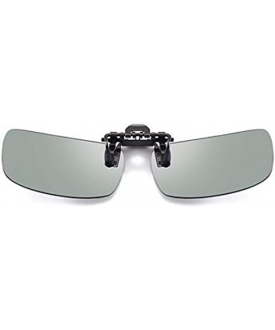 Photochromic Polarized Sunglasses Clip Men Black $8.40 Rimless