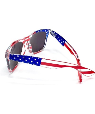 American Flag Mirror Novelty Decorative Sunglasses Silver Mirror $6.60 Wayfarer