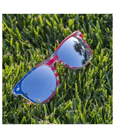 American Flag Mirror Novelty Decorative Sunglasses Silver Mirror $6.60 Wayfarer