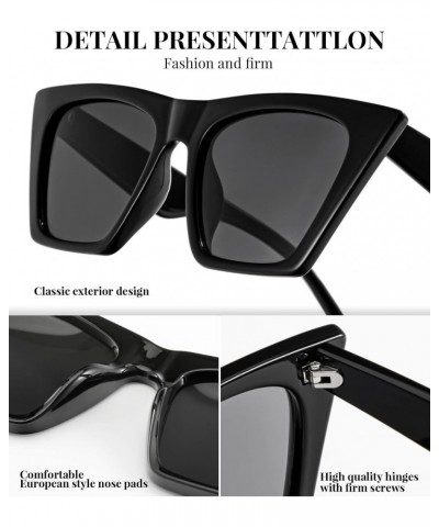 Square Cat Eye Sunglasses for Women, Vintage Polarized Sun Glasses for Women with Big Frame and UV400 Protection $10.34 Cat Eye