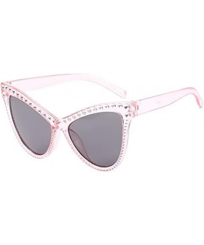 Diamond Large Frame Cat Eye Sunglasses Fashion Women Stars With Sunglasses For Women Personality Sun Glasses Laf6313-c3 $11.9...