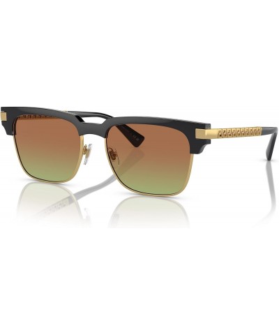 VE 4447 GB1/E8 Black Gold Metal Square Sunglasses Green Brown Classic Lens $69.00 Sport