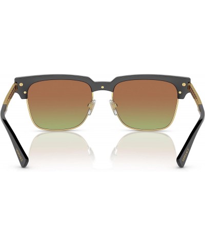 VE 4447 GB1/E8 Black Gold Metal Square Sunglasses Green Brown Classic Lens $69.00 Sport