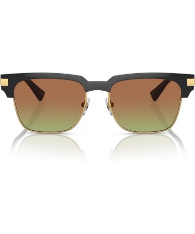 VE 4447 GB1/E8 Black Gold Metal Square Sunglasses Green Brown Classic Lens $69.00 Sport