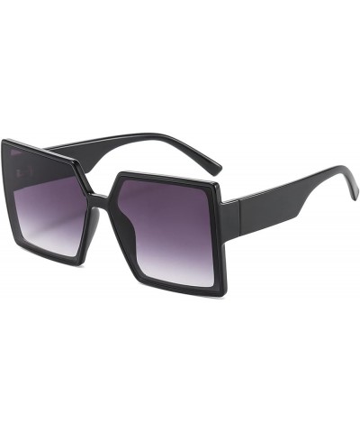 Men's Square Sunglasses Outdoor Street Vacation Sunshade (Color : H, Size : Medium) Medium F $21.60 Designer