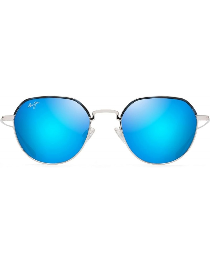 Island Eyes W/Patented Polarizedplus2 Lenses Round Sunglasses Matte Silver/Blue Hawaii $131.57 Round