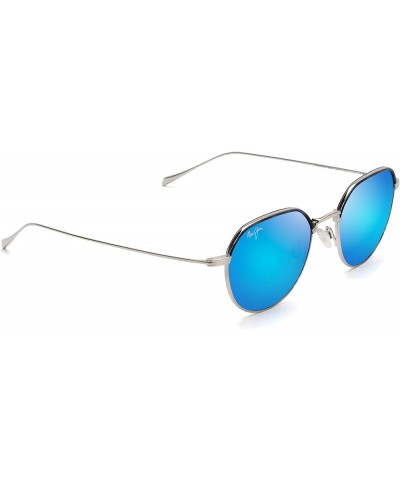 Island Eyes W/Patented Polarizedplus2 Lenses Round Sunglasses Matte Silver/Blue Hawaii $131.57 Round