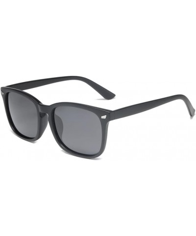 Unisex Polarized Retro Classic Trendy Square Sunglasses for Men Women Driving Sun glasses Sand Black Black $67.61 Sport