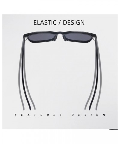 Unisex Polarized Retro Classic Trendy Square Sunglasses for Men Women Driving Sun glasses Sand Black Black $67.61 Sport