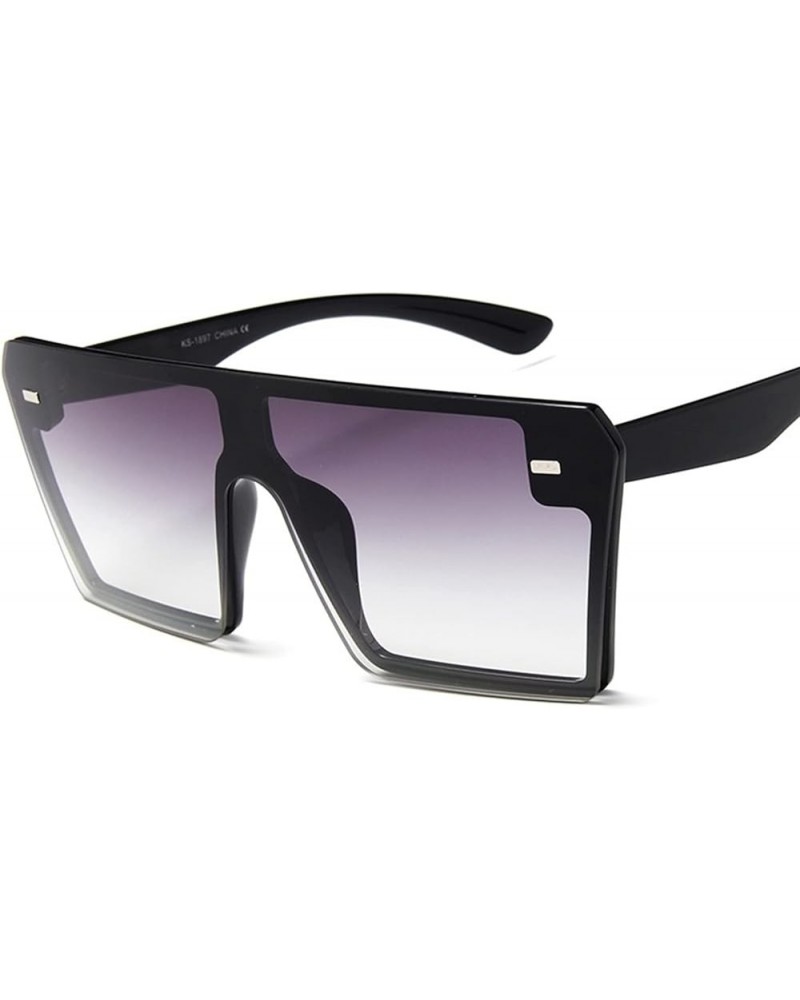 Large Frame Retro Box Fashion Sunglasses for Men and Women (Color : Medium, Size : 1) 1 G $13.12 Designer