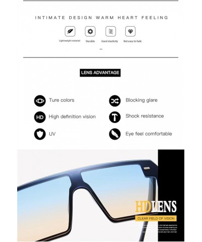 Large Frame Retro Box Fashion Sunglasses for Men and Women (Color : Medium, Size : 1) 1 G $13.12 Designer