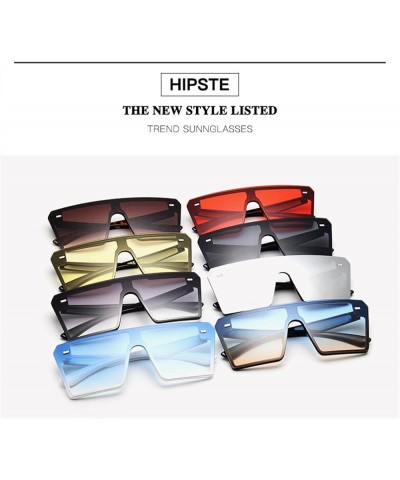 Large Frame Retro Box Fashion Sunglasses for Men and Women (Color : Medium, Size : 1) 1 G $13.12 Designer