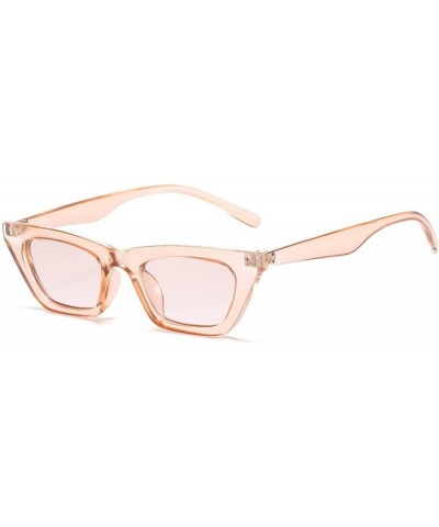 Fashion Small Frame Men and Women Sunglasses Outdoor Sun Shading (Color : E, Size : Medium) Medium F $15.57 Designer