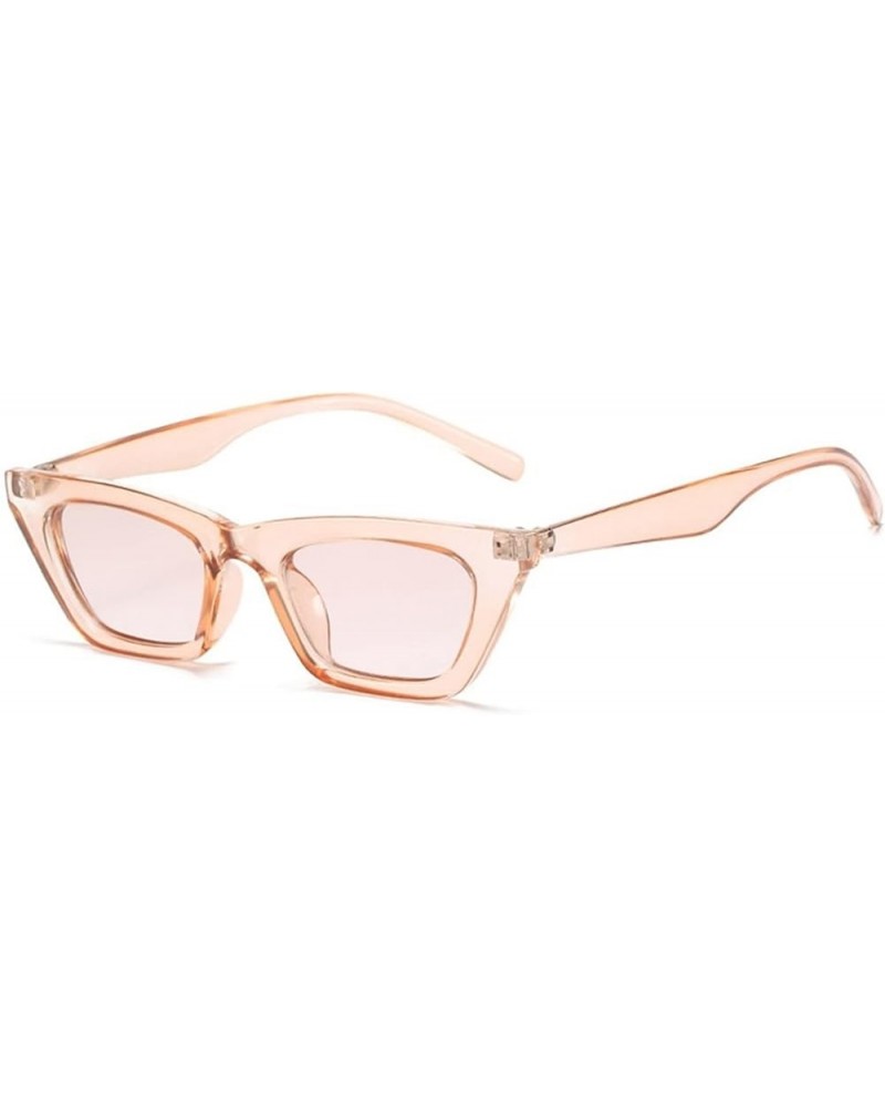 Fashion Small Frame Men and Women Sunglasses Outdoor Sun Shading (Color : E, Size : Medium) Medium F $15.57 Designer