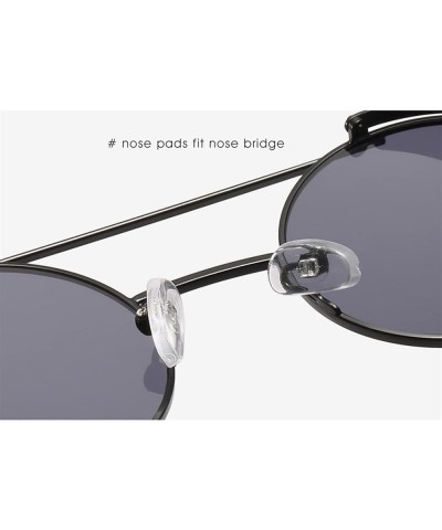 Men's and Women's Metal Retro Round Frame Outdoor Vacation Sunglasses (Color : B, Size : 1) 1 B $15.75 Designer