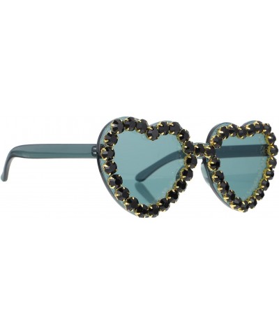 3 Pcs Sunglasses Glasses Party Photography Props Rhinestone Sunglasses Fun Sunglasses Rhinestone Heart Glasses Outdoor Summer...