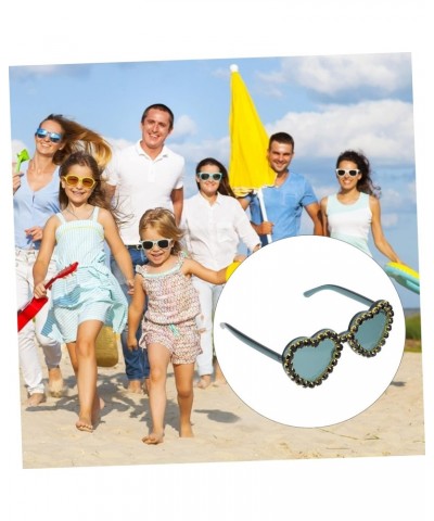 3 Pcs Sunglasses Glasses Party Photography Props Rhinestone Sunglasses Fun Sunglasses Rhinestone Heart Glasses Outdoor Summer...