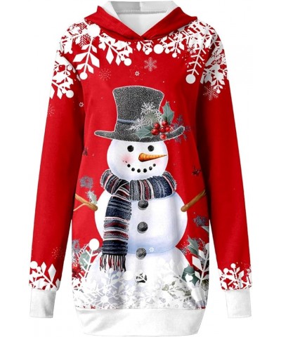 Women Ugly Christmas Sweartshirt Santa Xmas Tree Sweatshirts Funny Cute Long Sleeve Crew Neck Pullover Top Tee Blouse 1-ruans...