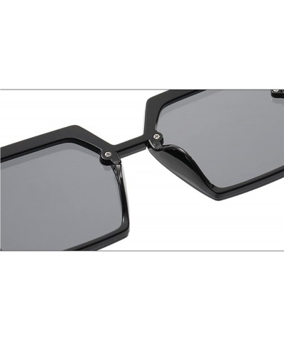 Large Frame Square Male and Female Outdoor Driving Decorative Sunglasses (Color : A, Size : 1) 1 E $12.03 Designer