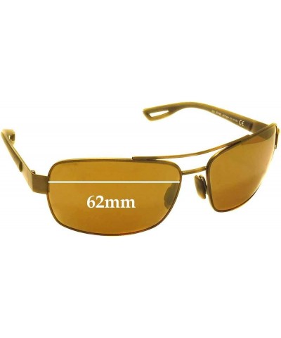 Maui Jim MJ764 Ola Replacement Lenses - Compatible with Maui Jim MJ764 Ola 62mm Frames Non-polarized Sfx Edge Extrm Slv Mirro...