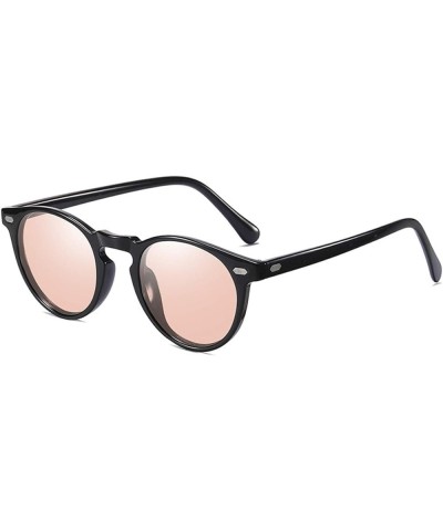 Photochromic Polarized Sunglasses Men Women Anti Glare Driving Eyewear Glasses Pink $12.99 Round