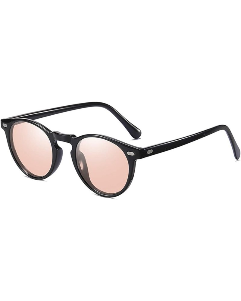 Photochromic Polarized Sunglasses Men Women Anti Glare Driving Eyewear Glasses Pink $12.99 Round