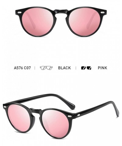 Photochromic Polarized Sunglasses Men Women Anti Glare Driving Eyewear Glasses Pink $12.99 Round