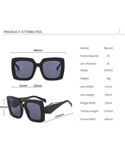 Large Frame Square Men And Women Outdoor Vacation Driving Sunglasses B $13.06 Square