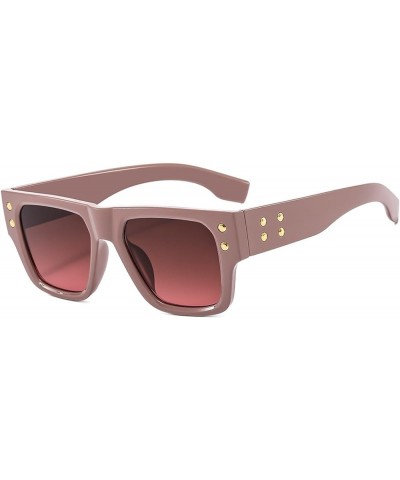 Trendy Square Women Sunglasses Outdoor Vacation Sunglasses Gift D $14.02 Square