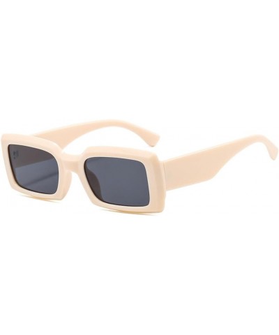 Small Square Sunglasses Women Sunscreen Sunglasses Outdoor UV Protection Sunshade Beigegray $14.74 Rectangular