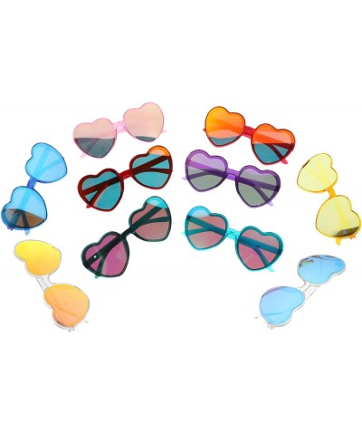 22 pcs heart sunglasses vintage sungalsses candy color sunglasses party eyeglasses party photo props retro sunglasses men's s...