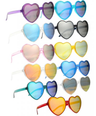 22 pcs heart sunglasses vintage sungalsses candy color sunglasses party eyeglasses party photo props retro sunglasses men's s...