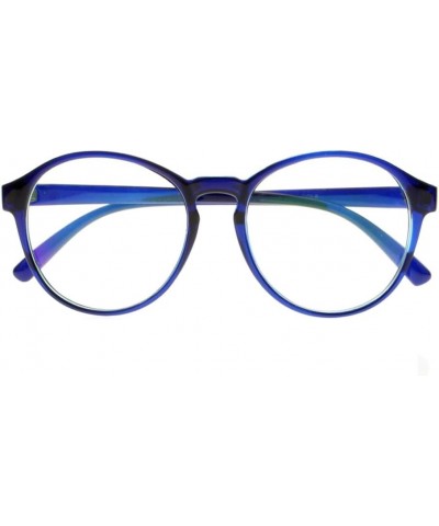 Women Stylish Big Flower Oval Frame Reading Glasses Comfortable Rx Magnification Blue $7.00 Oval