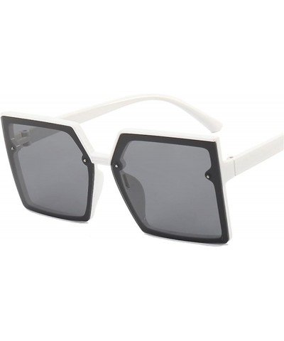 Fashion Large Frame Men and Women Decorative Sunglasses (Color : F, Size : 1) 1 G $15.68 Designer