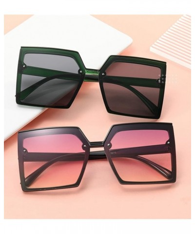 Fashion Large Frame Men and Women Decorative Sunglasses (Color : F, Size : 1) 1 G $15.68 Designer