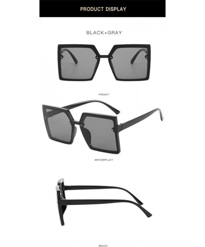 Fashion Large Frame Men and Women Decorative Sunglasses (Color : F, Size : 1) 1 G $15.68 Designer