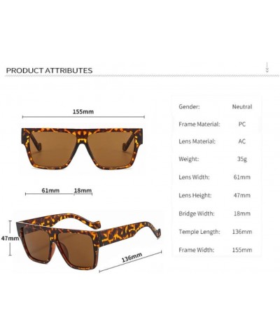 Men's and Women's Retro Photo Big Frame Anti-UV Sunglasses Handsome Thick-legged Sunglasses Tea Bean Flower $3.62 Round