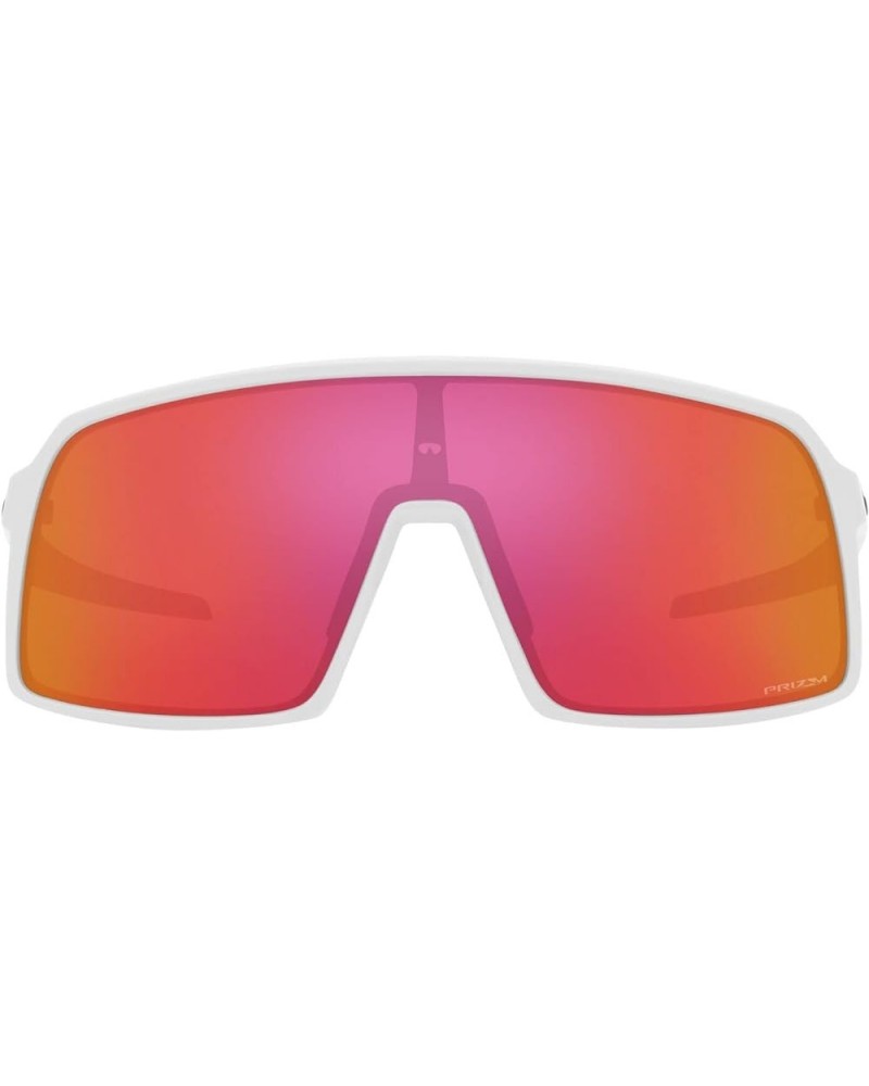 Men's OO9406 Sutro Rectangular Sunglasses Polished White/Prizm Field $48.91 Goggle