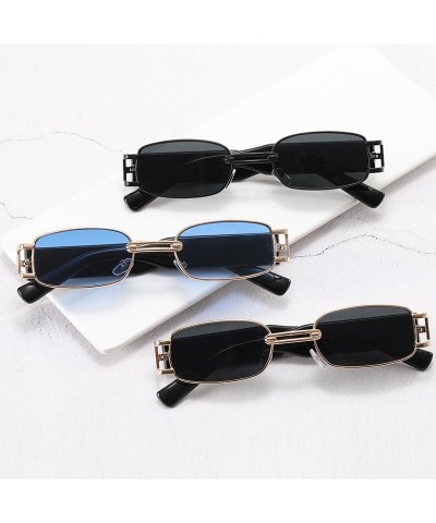 Small Frame Vintage Men's And Women's Sunglasses Metal Outdoor Vacation Driving Sunglasses A $19.38 Designer