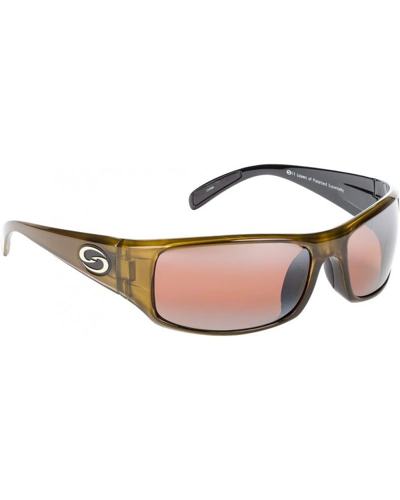 Polarized Okeechobee Sunglasses Dark Amber Brown Single $16.82 Goggle