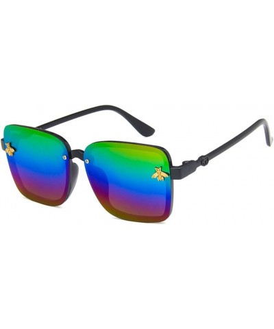 Unisex Sunglasses Fashion Yellow Drive Holiday Square Non-Polarized UV400 Multicolor $6.11 Square