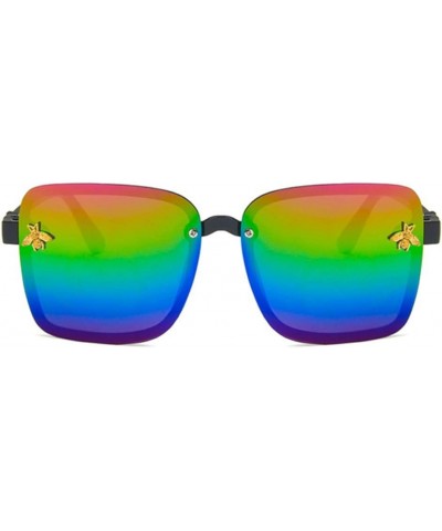 Unisex Sunglasses Fashion Yellow Drive Holiday Square Non-Polarized UV400 Multicolor $6.11 Square