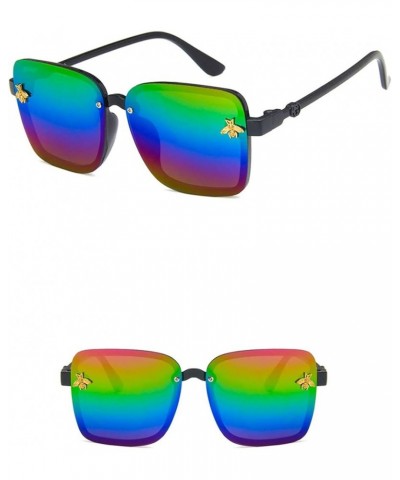 Unisex Sunglasses Fashion Yellow Drive Holiday Square Non-Polarized UV400 Multicolor $6.11 Square