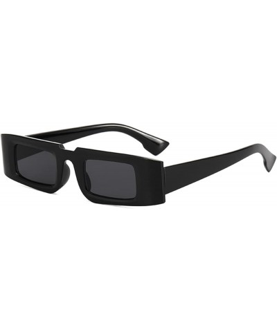 Small Frame Retro Fashion Square Sunglasses for Men and Women (Color : D, Size : 1) 1 B $16.58 Designer