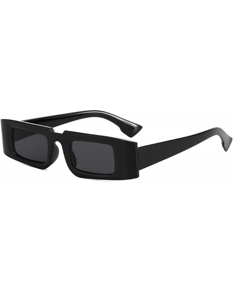 Small Frame Retro Fashion Square Sunglasses for Men and Women (Color : D, Size : 1) 1 B $16.58 Designer