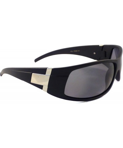 RETRO Sport Wrap Designer Fishing Cycling Mens Polarized Sunglasses BLACK $9.00 Sport