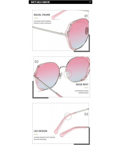 Large Frame Polarized Men and Women Shading Sunglasses Outdoor Beach Driving (Color : F, Size : Medium) Medium D $15.28 Designer